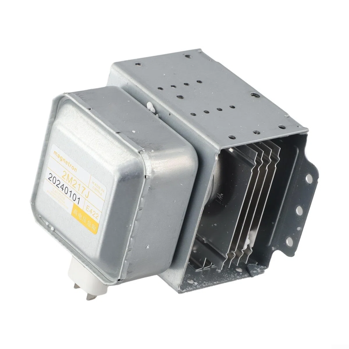 Magnetrón de horno microondas 2M217J para modelo Midea, pieza de repuesto que funciona a 2456 MHz con salida de potencia de 580 W compatible con potencia de microondas de 500 700 W