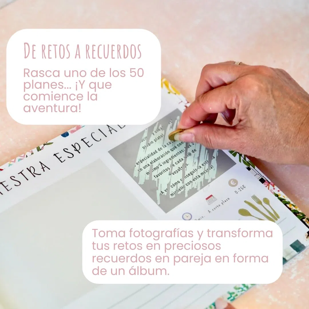 Plan With – Libro de Planes en Pareja con 50 Retos para Rascar | Juegos de Pareja Adultos | Regalo Aniversario Originales para Novios, Boda y San Valentín