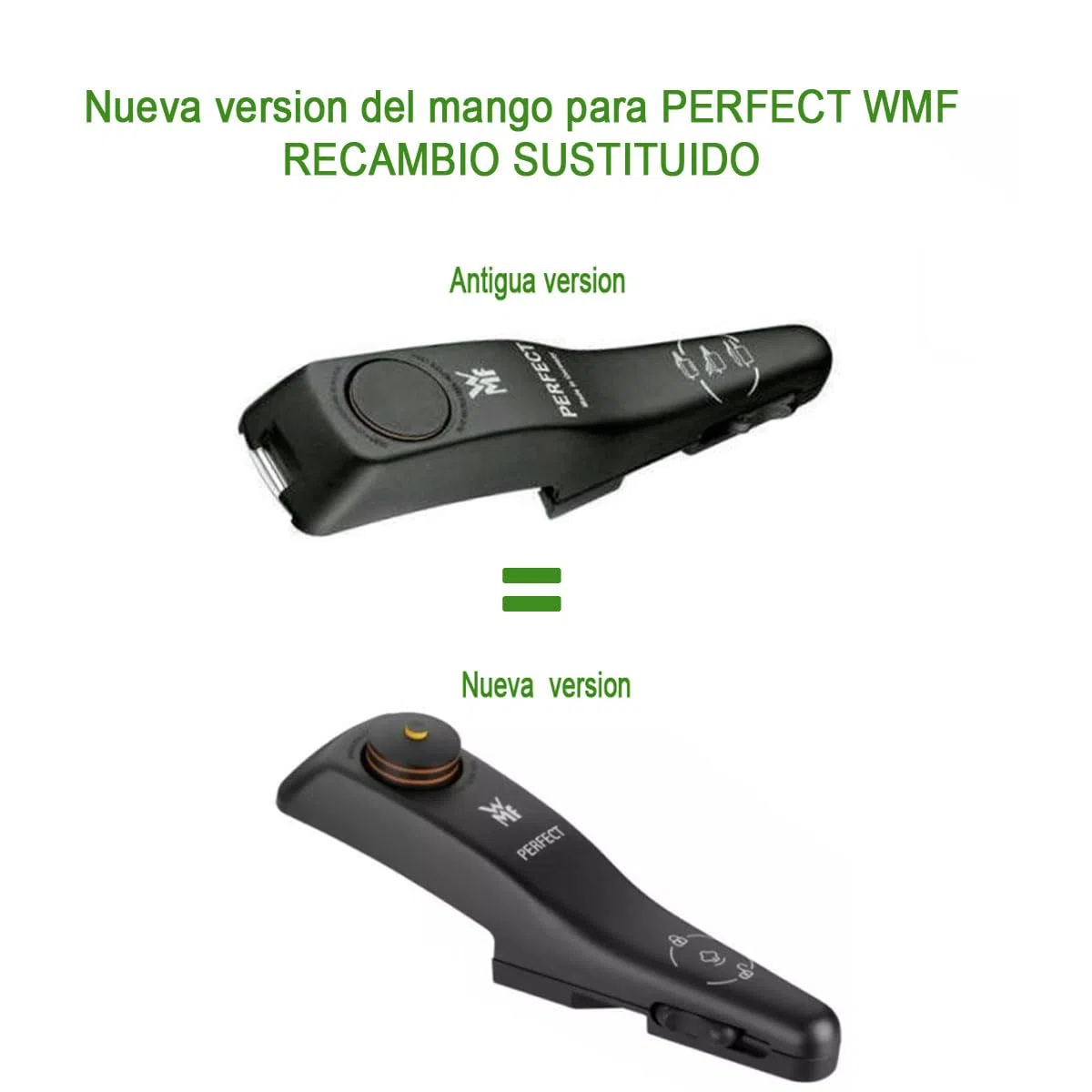 E ELECTROTODO REPUESTOS Y PEQUEÑO ELECTRODOMESTICO Mango Completo Tapa Olla WMF 0891806030 Compatible con Olla WMF Recambio Original