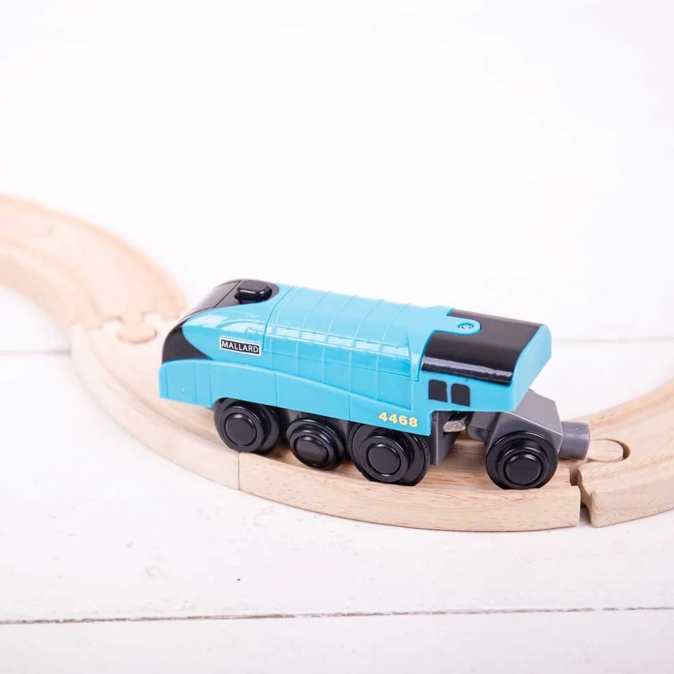 Bigjigs Rail Locomotora Mallard a Pilas