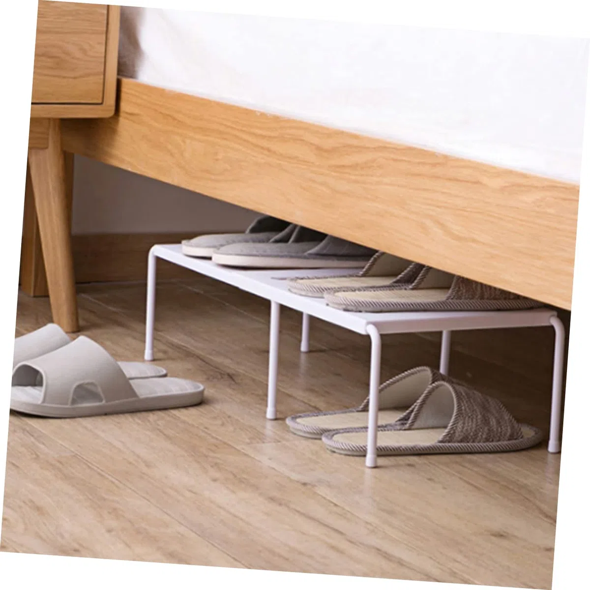 Estante Organizador De Zapatos De Plástico Resistente Multifuncional y Apilable para Armarios Entrada y Cocina Ahorro De Espacio Estantes y Almacenamiento Doméstico