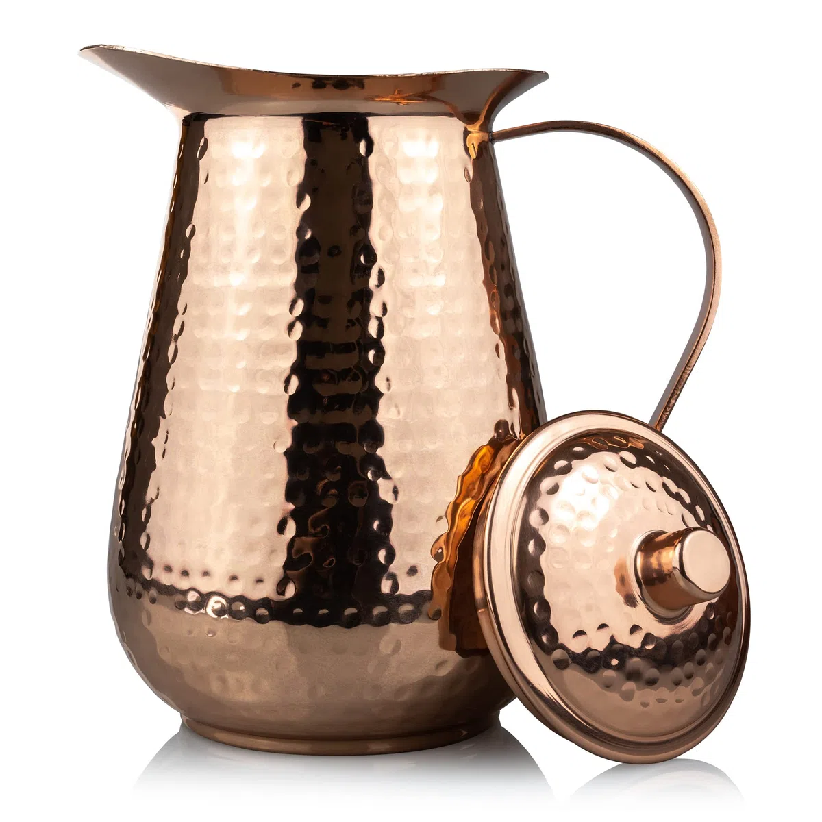 Kosdeg jarra de cobre extra grande 68 oz - jarra de cobre puro