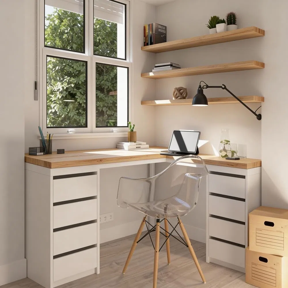 BOX FURNITURE Tablero de Madera de Pino Macizo, 20x120x1.8 cm, Natural, 1.3 kg