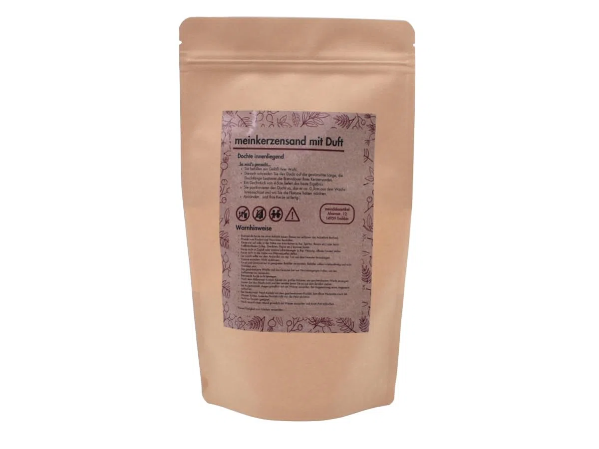 Arena aromática para velas, 400 g, incluye 3 mechas de arena aromática, granulado de cera (Palo Santo)