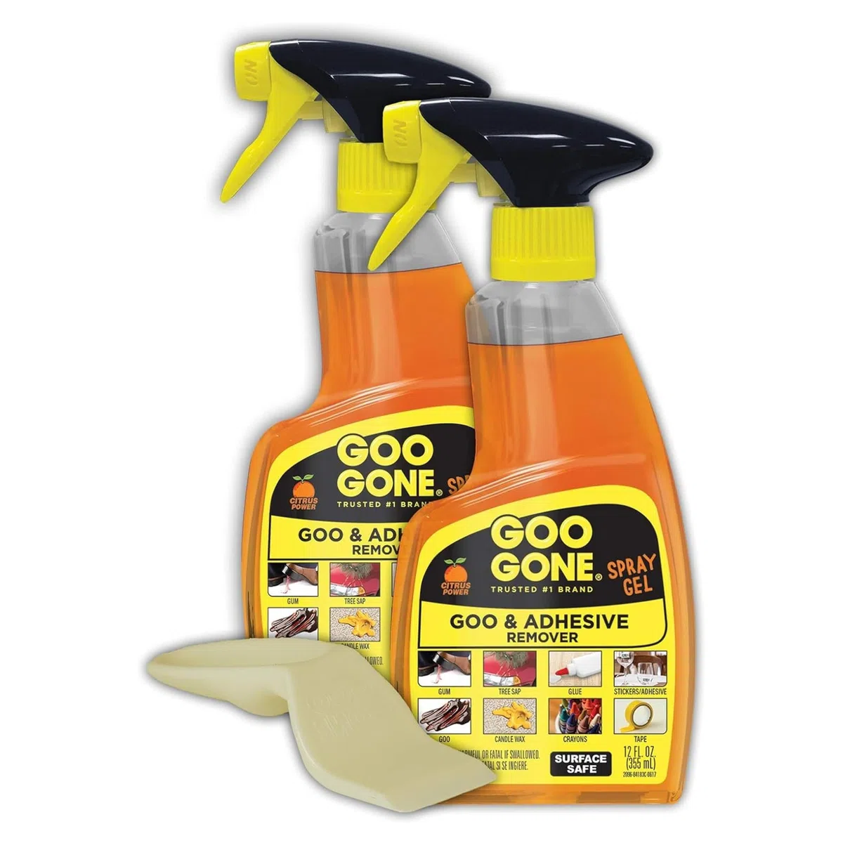 Goo Gone - Gel quitaadhesivos en aerosol - Pack de 2 y quitaadhesivos