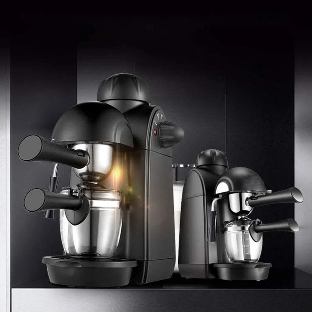 Cafetera Espresso 5bar Cafetera Espresso y Capuchino con espumador de Leche Cafetera Espresso con vaporizador Negro Interesting