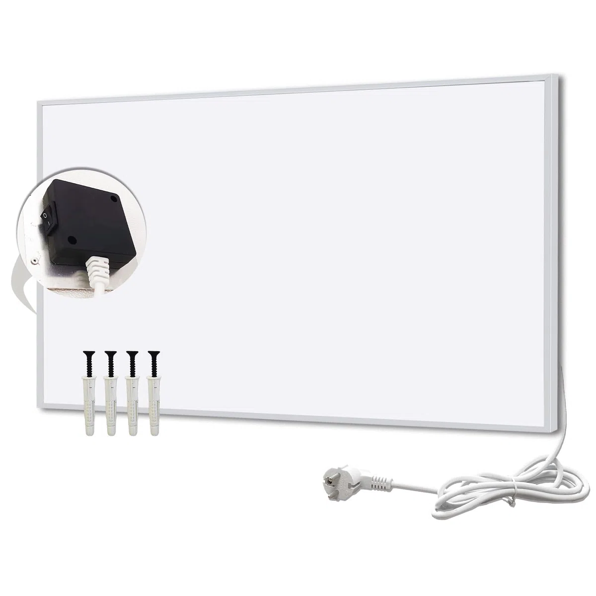 Calefactor Bajo Consumo 180W, Calefacción de Pared por Infrarrojos de Bajo Consumo - calefactor electrico bajo consumo silencioso - 300 * 600mm- TÜV