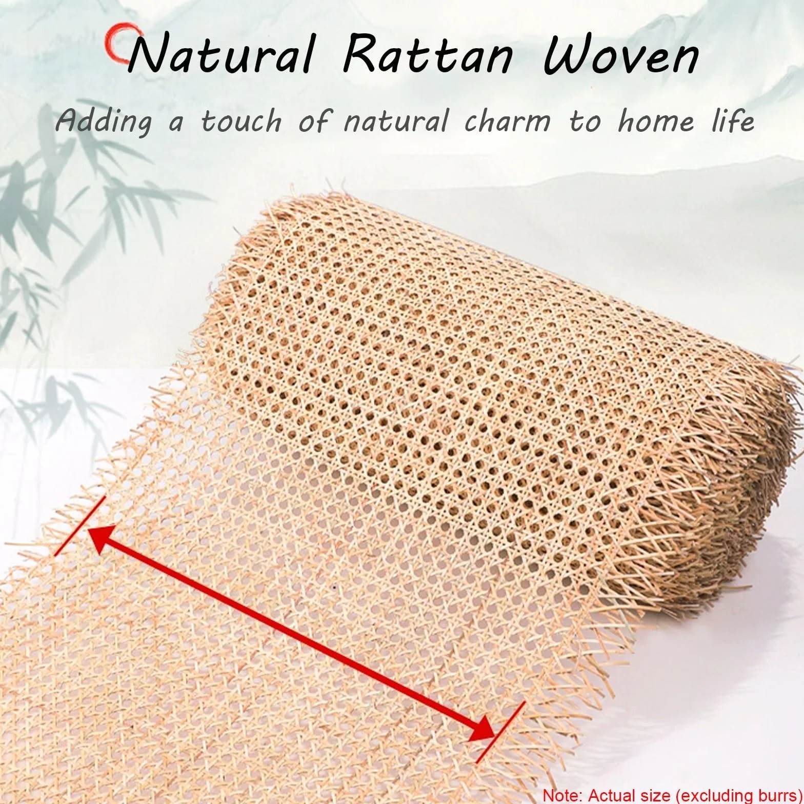Rejilla de Mimbre Natural, Ratan Rollo Mimbre, Rollo de Ratán 80x100cm para Muebles, Mimbre Rollo, Rattan, Rollo Ratan, Material Plano de Ratán por Metros, Decoración para Sillas(70x100cm)