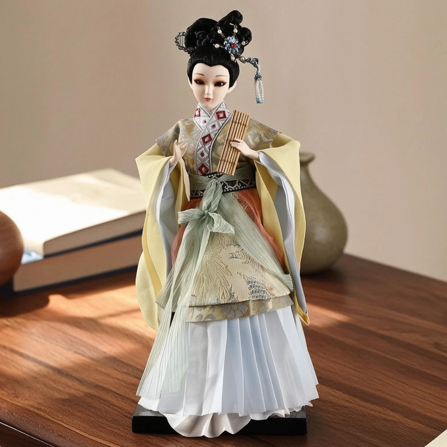 Figura Drama China corativo Estatuilla, Muñeca De Porcelana China Antigua - Cuatro Bellezas Talentosas Shangguan WAN Er