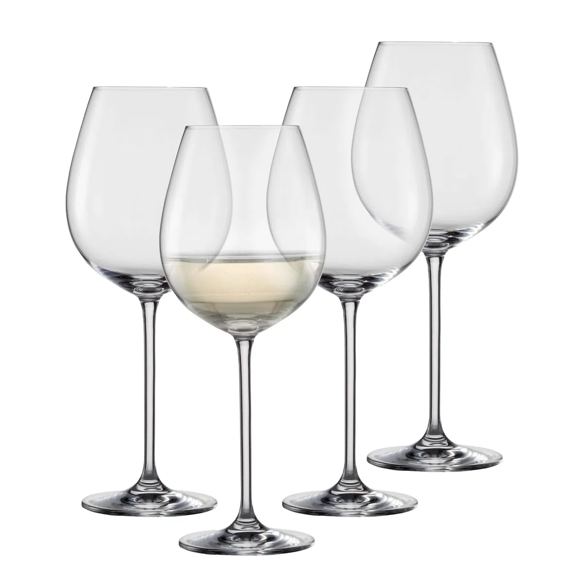 SCHOTT ZWIESEL copas de vino Vinos (juego de 4), elegantes copas de vino para vino tinto y blanco, copas de cristal Tritan aptas para lavavajillas, fabricadas en Alemania (art. nº. 130011)