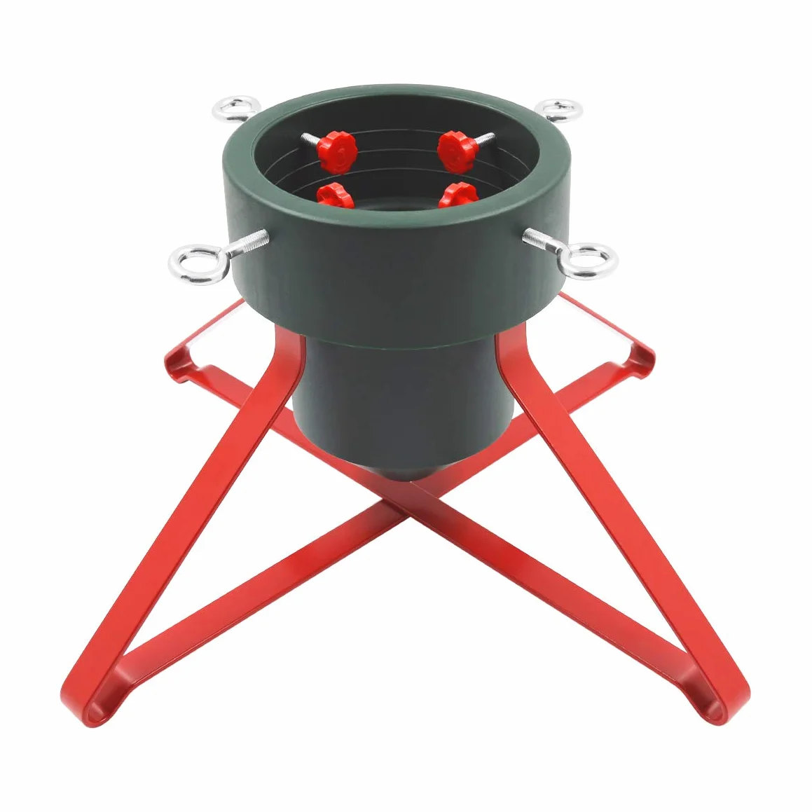 The Christmas Workshop 70509 - Soporte para árbol de Navidad para árboles de hasta 2,5 m de Alto y 14,5 cm de diámetro, Capacidad para 2,8 L de Agua, 57 cm x 57 cm x 21,5 cm