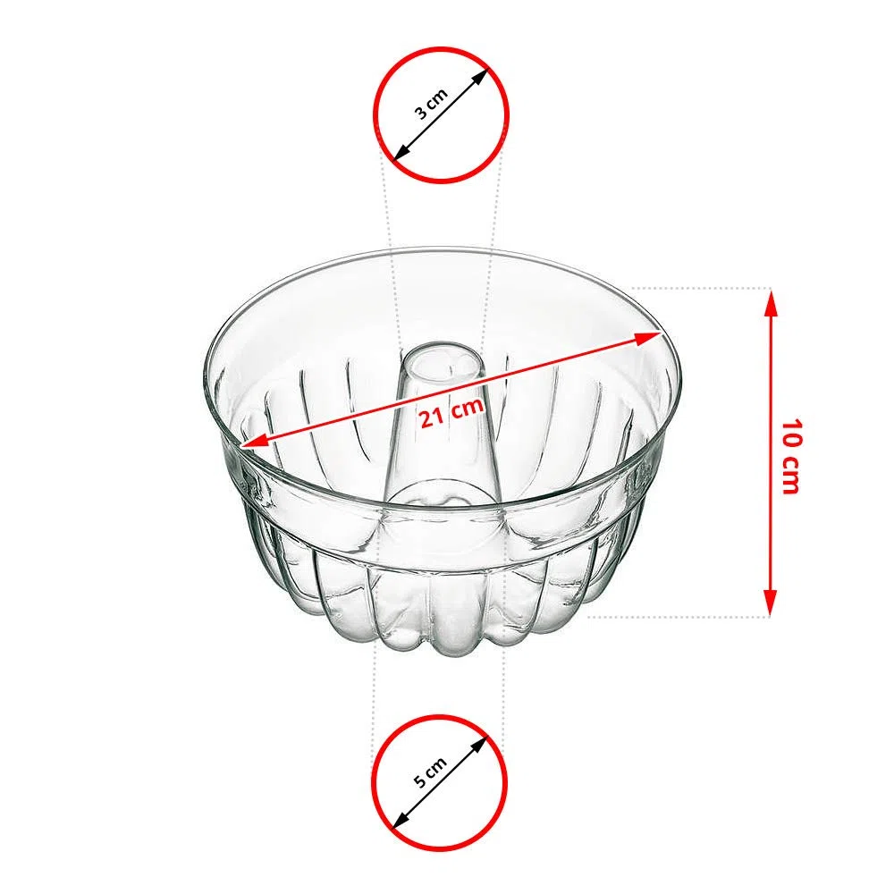 MOLDE BIZCOCHO ALTO 1,30 L Ø 210 X 105