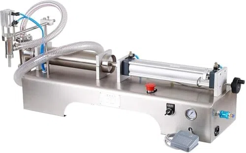 Máquina de llenado de líquidos neumática, llenadora semiautomática para bebidas, jugos y alcohol, capacidad de 250-2500 ml