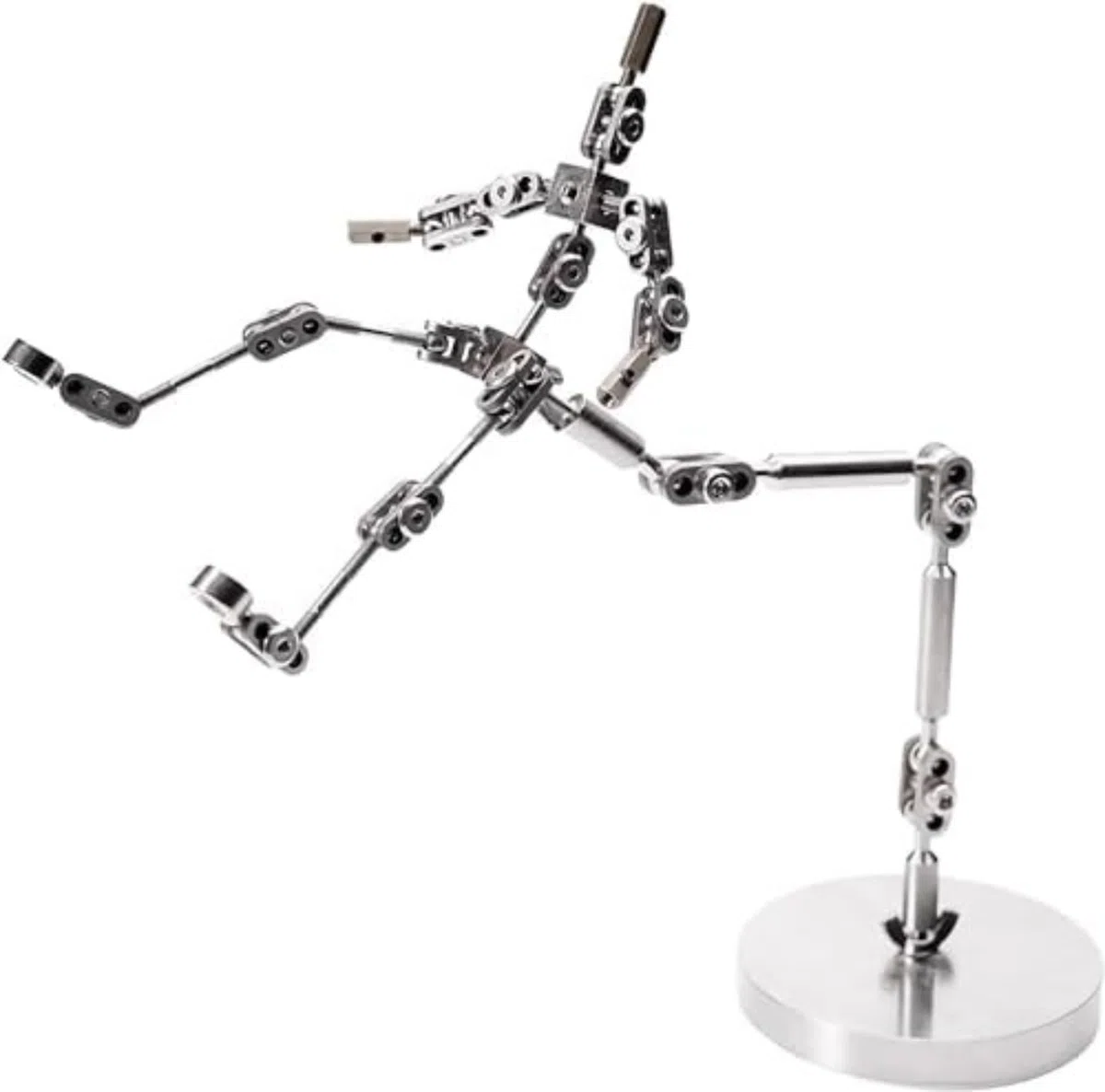 Soporte De Tercera Mano Helping Hand Tool, Brazo Flexible Ajustable con 5 Conectores, Base De Acero Inoxidable Resistente, Soporte para Pinza De Cocodrilo para Animadores, Maq