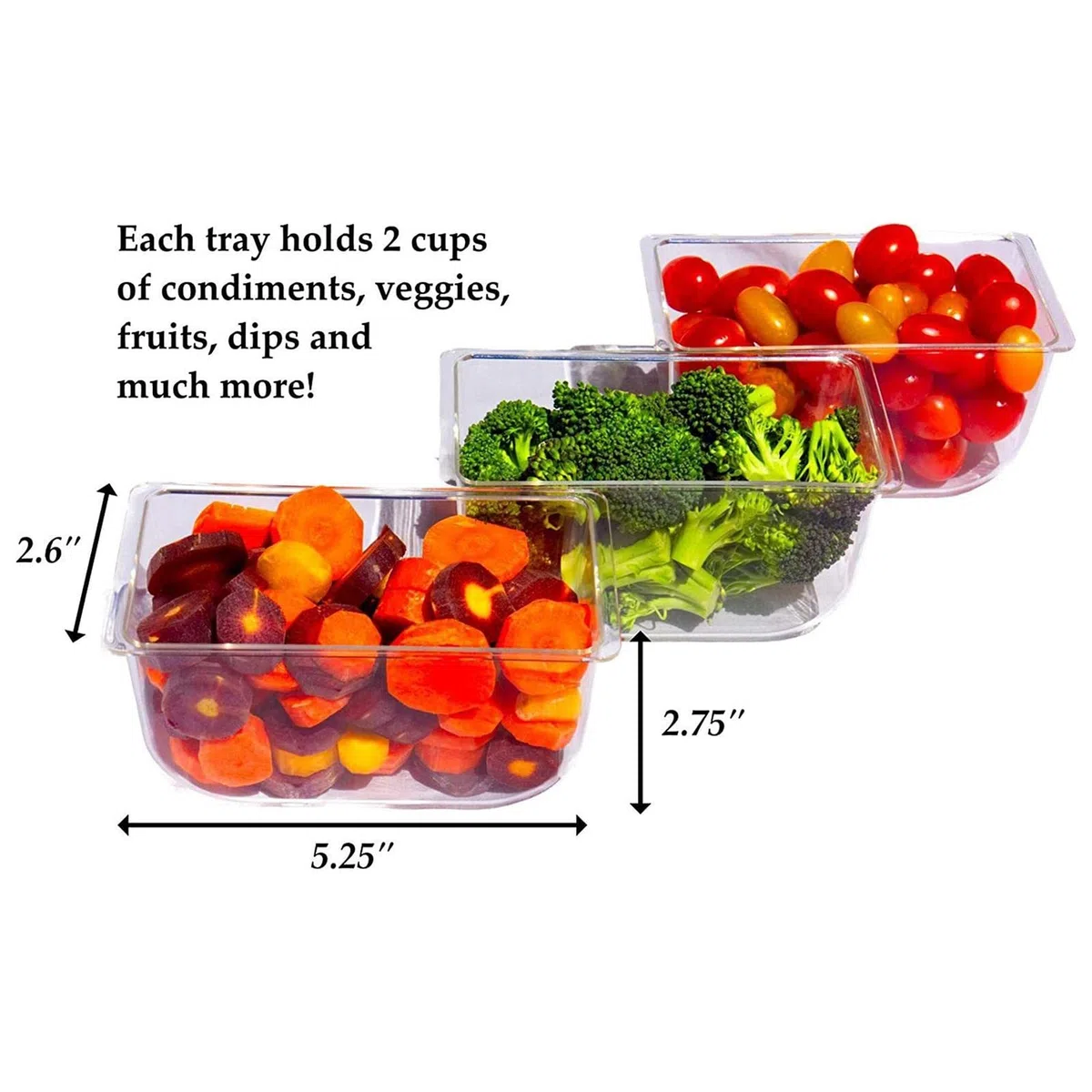 Condimentos 5 Compartimentos - Bandeja Condimentos con Cámara Hielo | Hielo Refrigerada Condimento Contenedor Servir,Bandeja Enfriar para El Hogar Trabajo O Restaurante