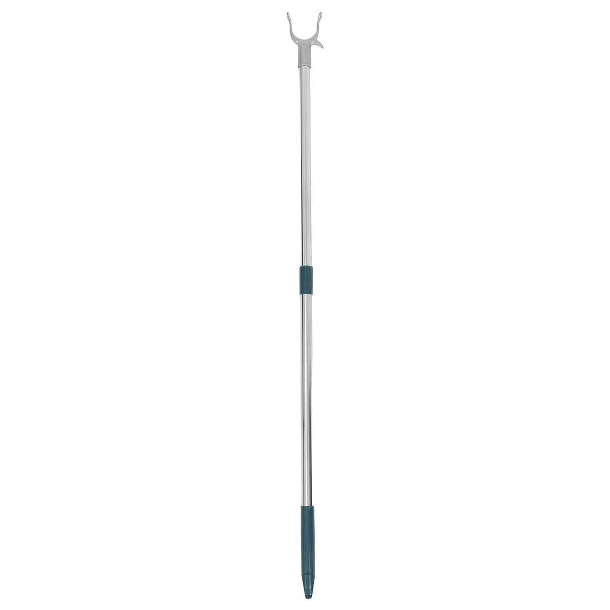 Barra de Ropa de Acero Inoxidable Extensible con Cabezal Horquilla Poste Retráctil para Colgar y Alcanzar Ropa Interiores y Balcones Longitud Uso Multifuncional para Armarios y