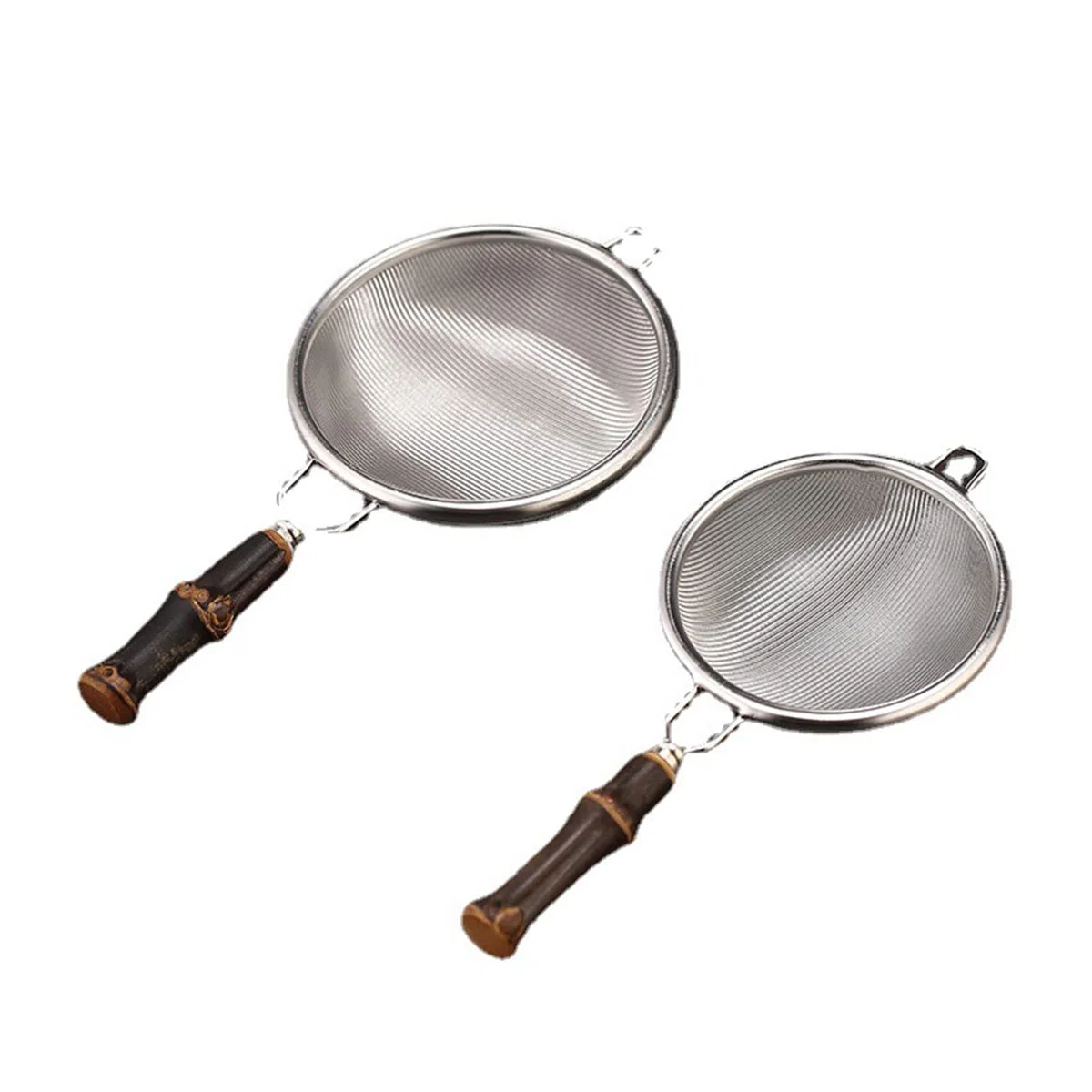 Colador de metal para té, café, filtro de malla fina, pantalla de acero inoxidable con asa, herramienta de cocina, colador de taza de metal con asa, tetera, especias sueltas, utensilio de
