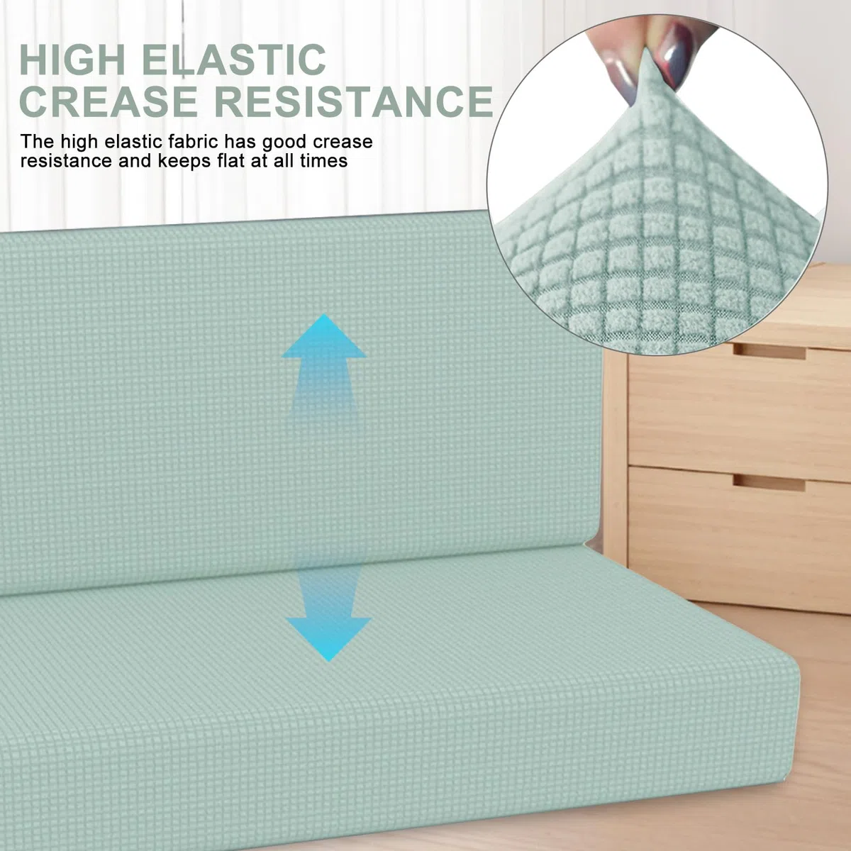 MeYuxg 2 Fundas de Cojín para Mesa de Comedor(1 Juego),Fundas de Asiento para Autocaravanas,Lavables, Fundas de Sofá para Remolques,Fundas Elásticas de Sofá, para RV, Restaurantes (Verde Menta)