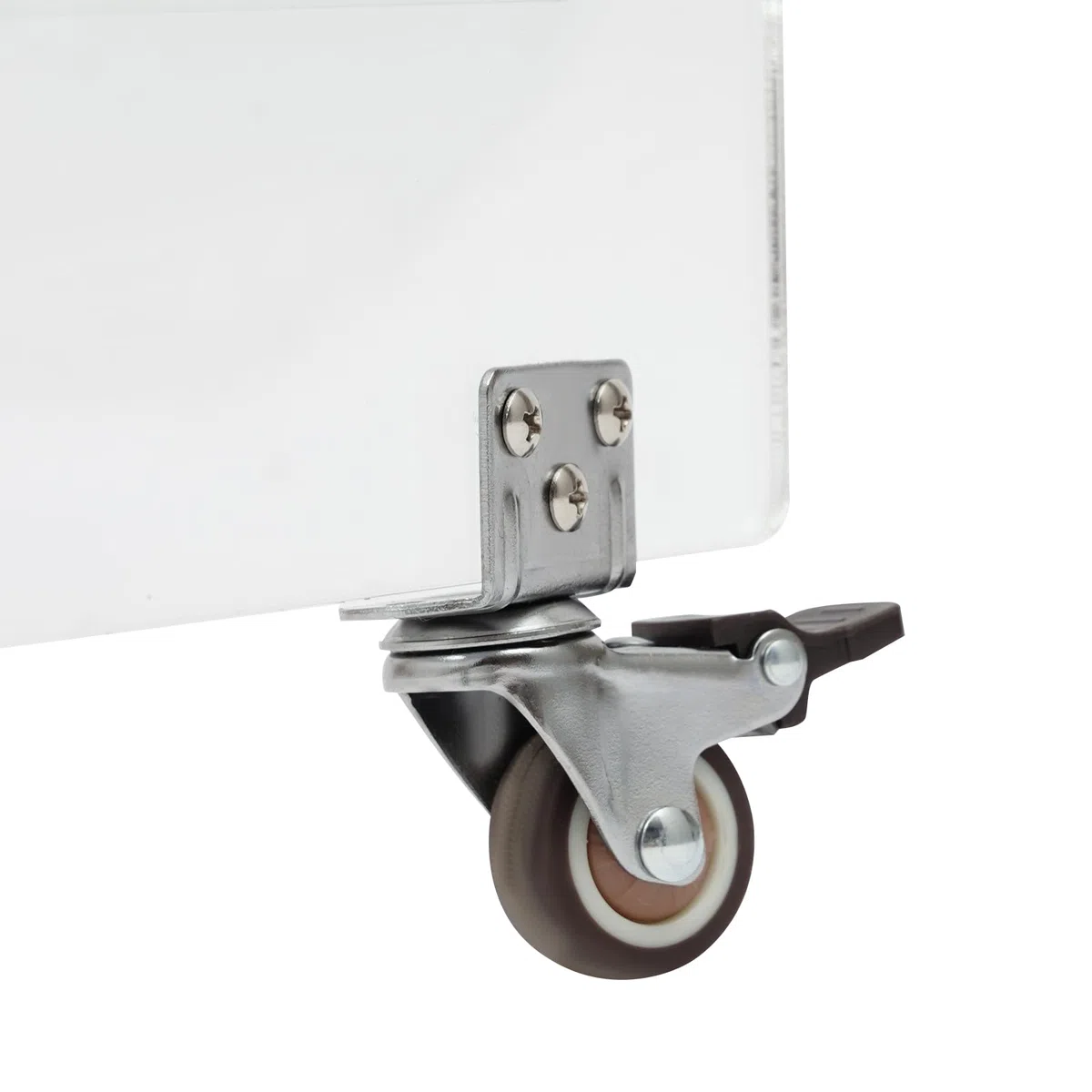 Mesa auxiliar de acrílico con ruedas, soporte para discos de vinilo y tocadiscos, soporte moderno para salón, 3 niveles, mesa de almacenamiento para CD, libros, transparente, 48 x 35 x 63 cm, 20 kg