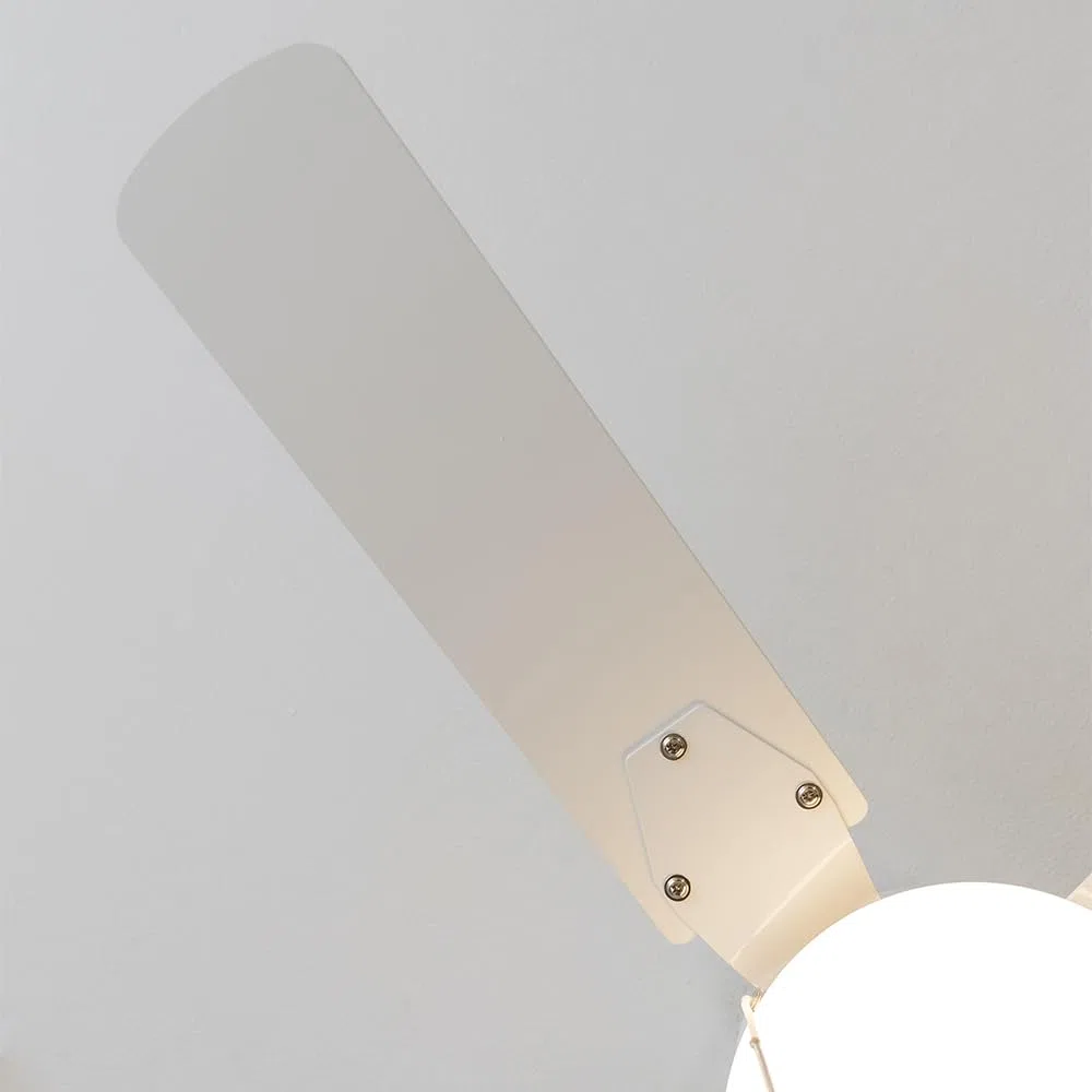 Cecotec Ventilador de Techo con Luz EnergySilence Aero 450 FullWhite de 50 W y 42” con luz, 3 Velocidades, 4 Aspas Reversibles y Modo winter-summer