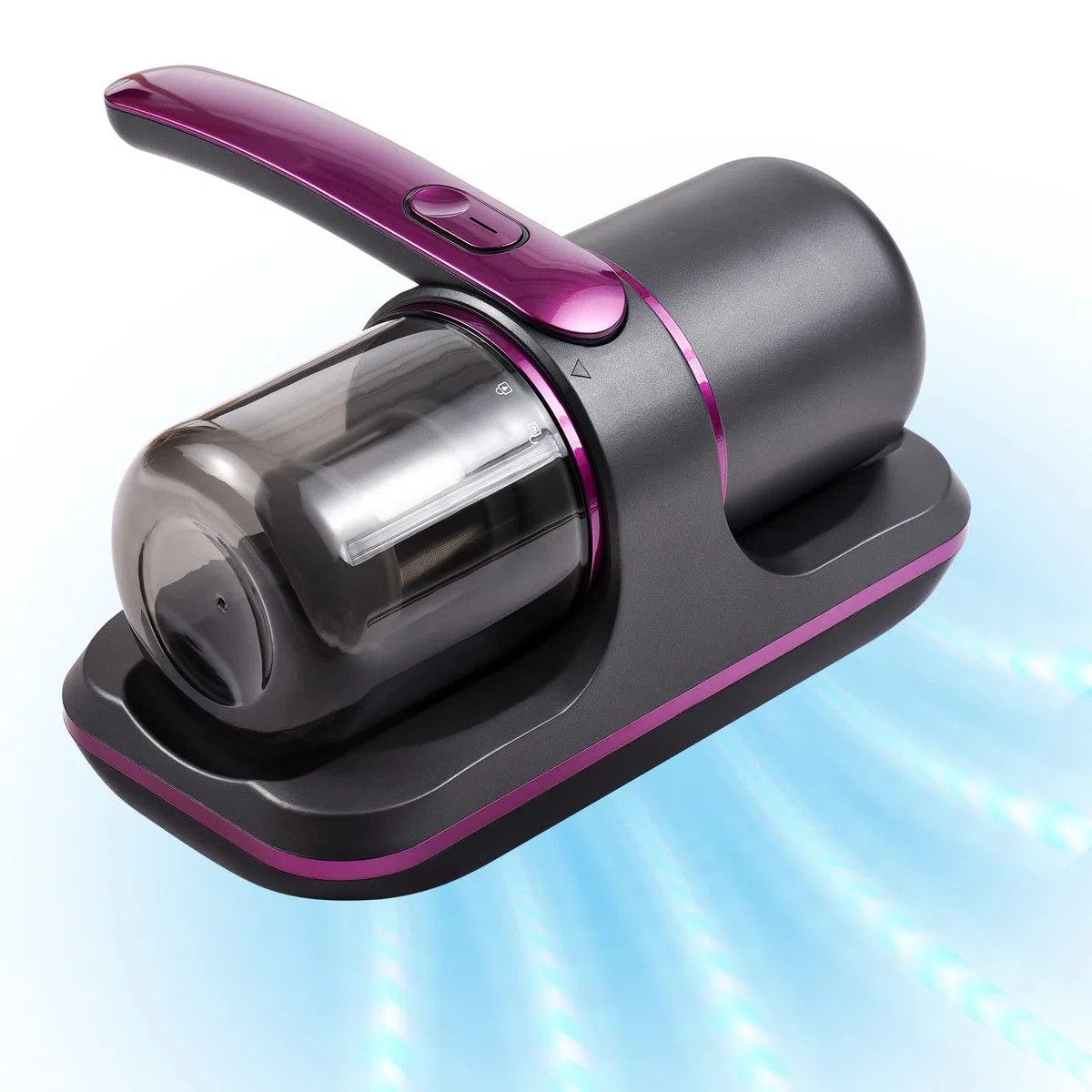 Aspirador de Mano,Colchón Compacto Aspirador de Cama UV Inalámbrico de 100 W 8000 Pa Succión Fuerte 2 Velocidades Ajustable 250 Ml Recolección de Polvo Batería Incorporada para Limpiar
