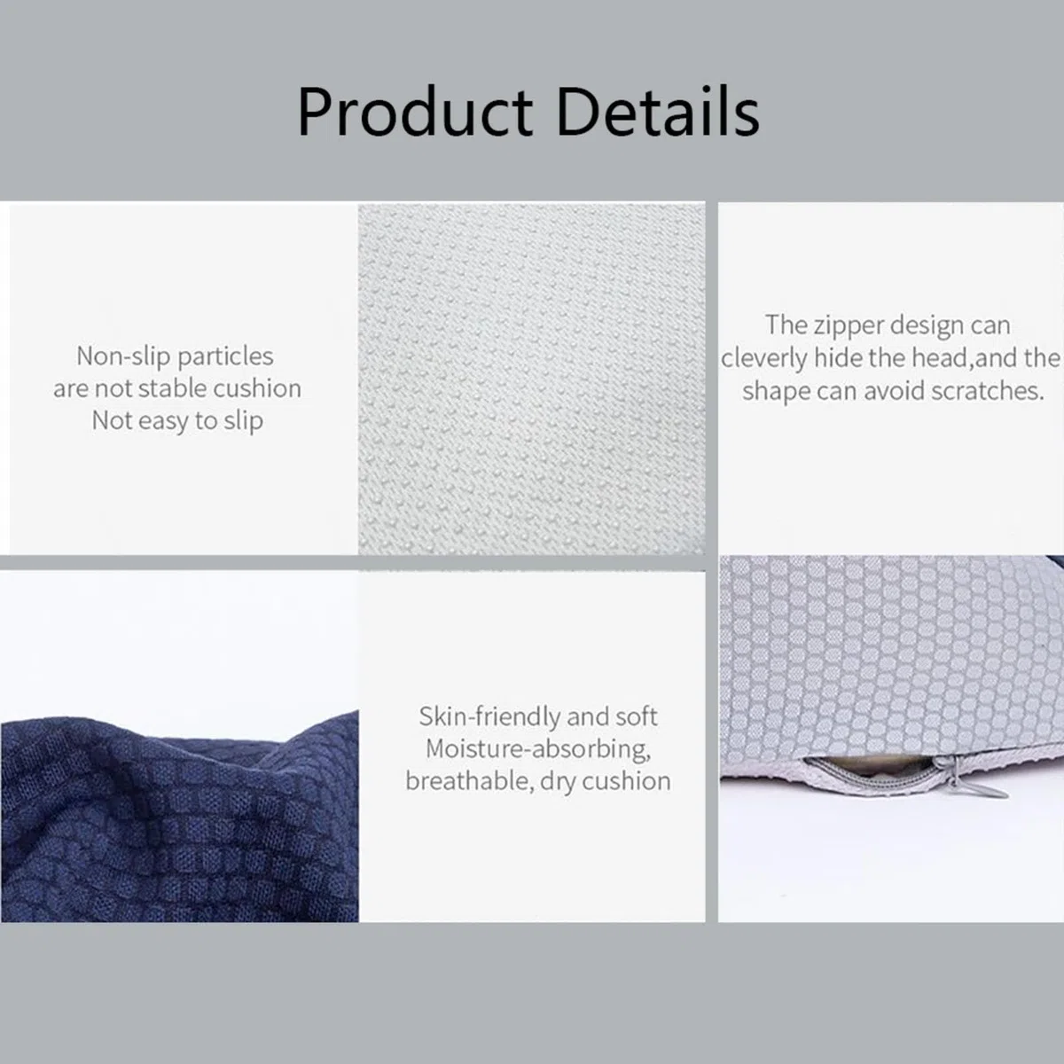 HAZARA Cojín Antiescaras, Cojin para Silla Oficina para Alivio De Presión, Cojin Ergonomico Silla Oficina para Cadera,Cóccix,Ciática,A-Gray