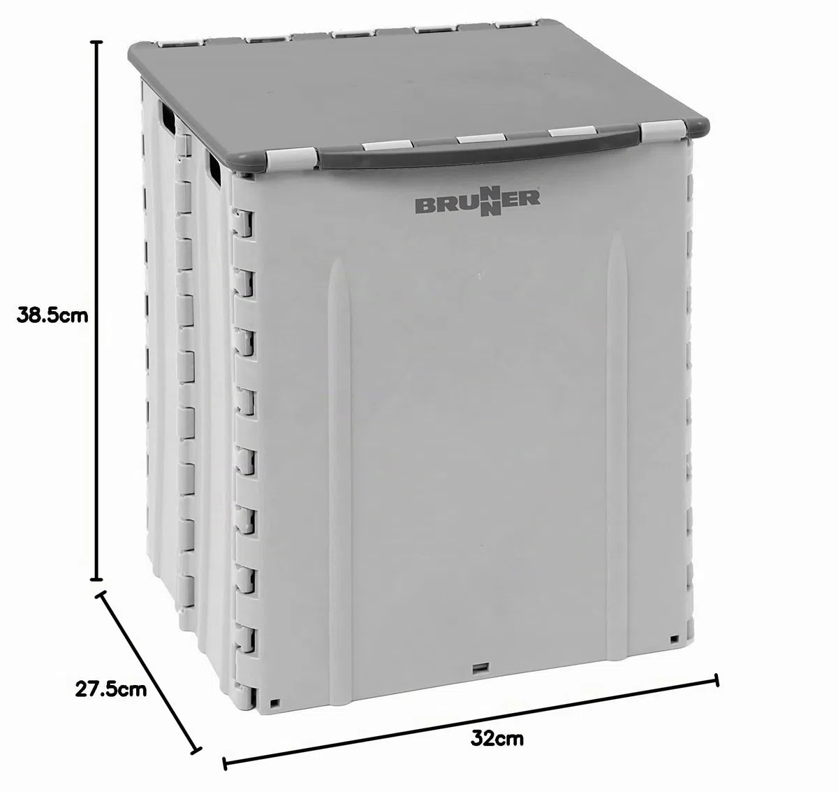 Cubo de basura plegable BRUNNER Splitter gris (el embalaje puede variar)