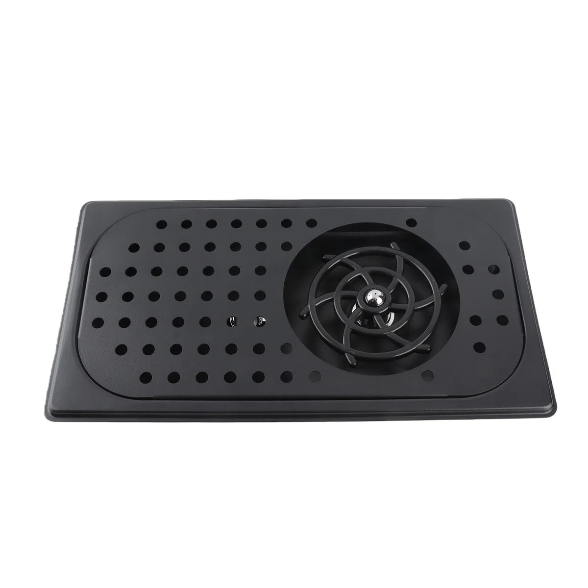 Pitcher Rinser, Limpiador automático de Vidrio de Barra de Limpieza a Alta presión de 360 Grados, Limpiador de Taza de Fregadero de Acero Inoxidable, con 2 tuberías de Agua (Black)