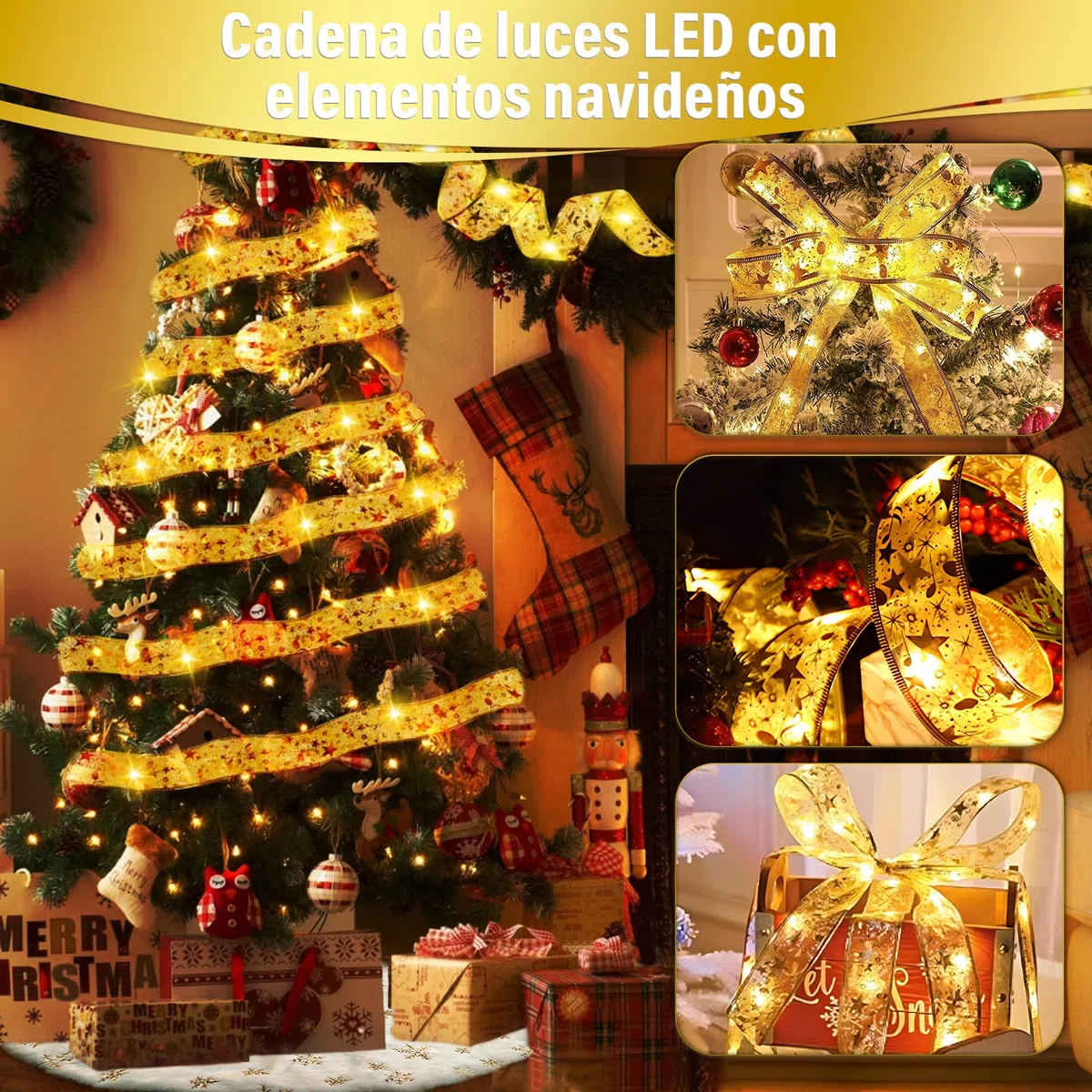 Falda de Árbol de Navidad 122cm, Tapete y Cubre Pie de Felpa Con Copo de Nieve para Decoración Navideña