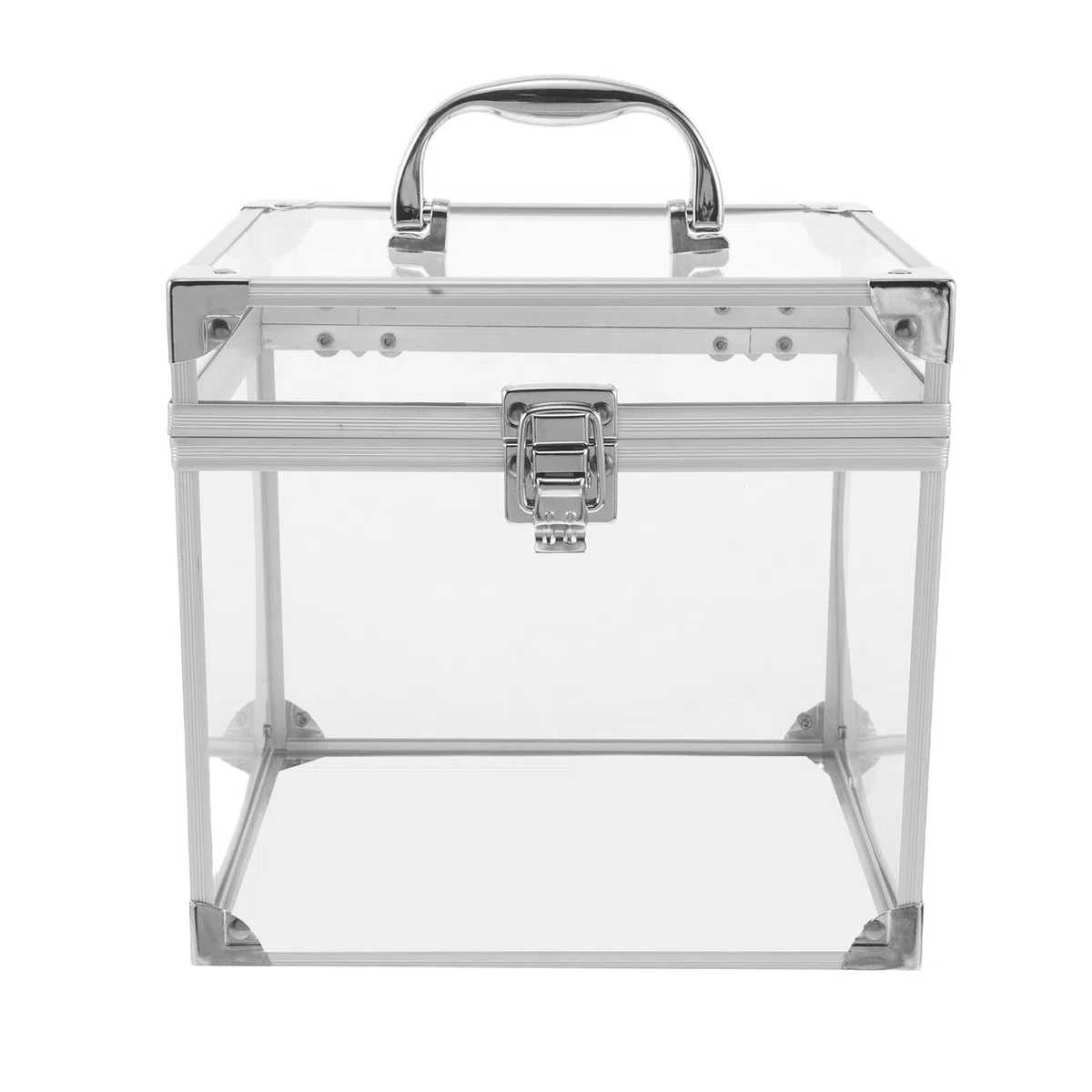 PRETYZOOM Caja Organizadora para Discos de Vinilo y CD con Tapa Segura Acrílico Transparente Grande para Almacenamiento Resistente Hogar Oficina y Sala de Música