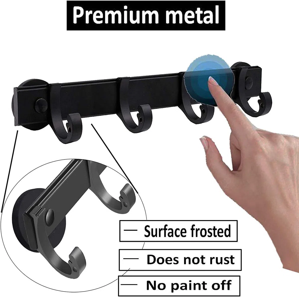 AUXPhome Estante magnético para herramientas de barbacoa, organizador universal para nevera, soporte para cubiertos, toallero, 4 ganchos ajustables para colgar utensilios de cocina, pinzas, guantes de
