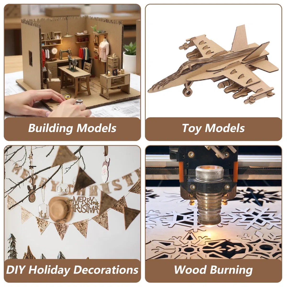 20 placas de madera MDF para manualidades, 6 mm, 200 x 254 mm, tablero de fibra de densidad media, placas de fibra de densidad media para sierra de marquetería, pirograbado, modelado, corte