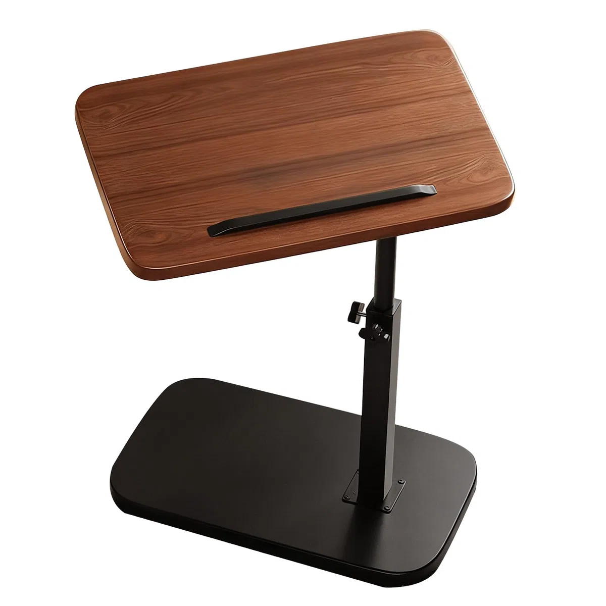 Mesa auxiliar en forma de C, pequeña mesa auxiliar redonda para café, aperitivos, plantas, mesas auxiliares de madera en forma de C, pequeña mesa de sofá para salón, dormitorio, oficina