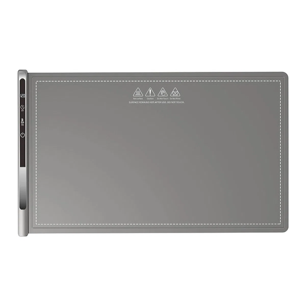 Manta Térmica para Alimentos, Manta Calefactora, Otoño, Temporizador de 8 Horas, Portátil, 300 W, Fiesta, Uso Diario, Reuniones, Placa Calefactora, Gris, Individual