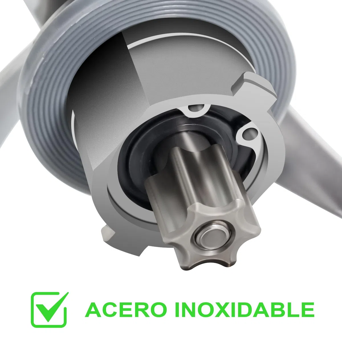 Poweka TM21 Cuchillas de Repuesto Compatible con Vorwerk Thermomix TM21 Robot de Cocina en Acero Inoxidable con Junta