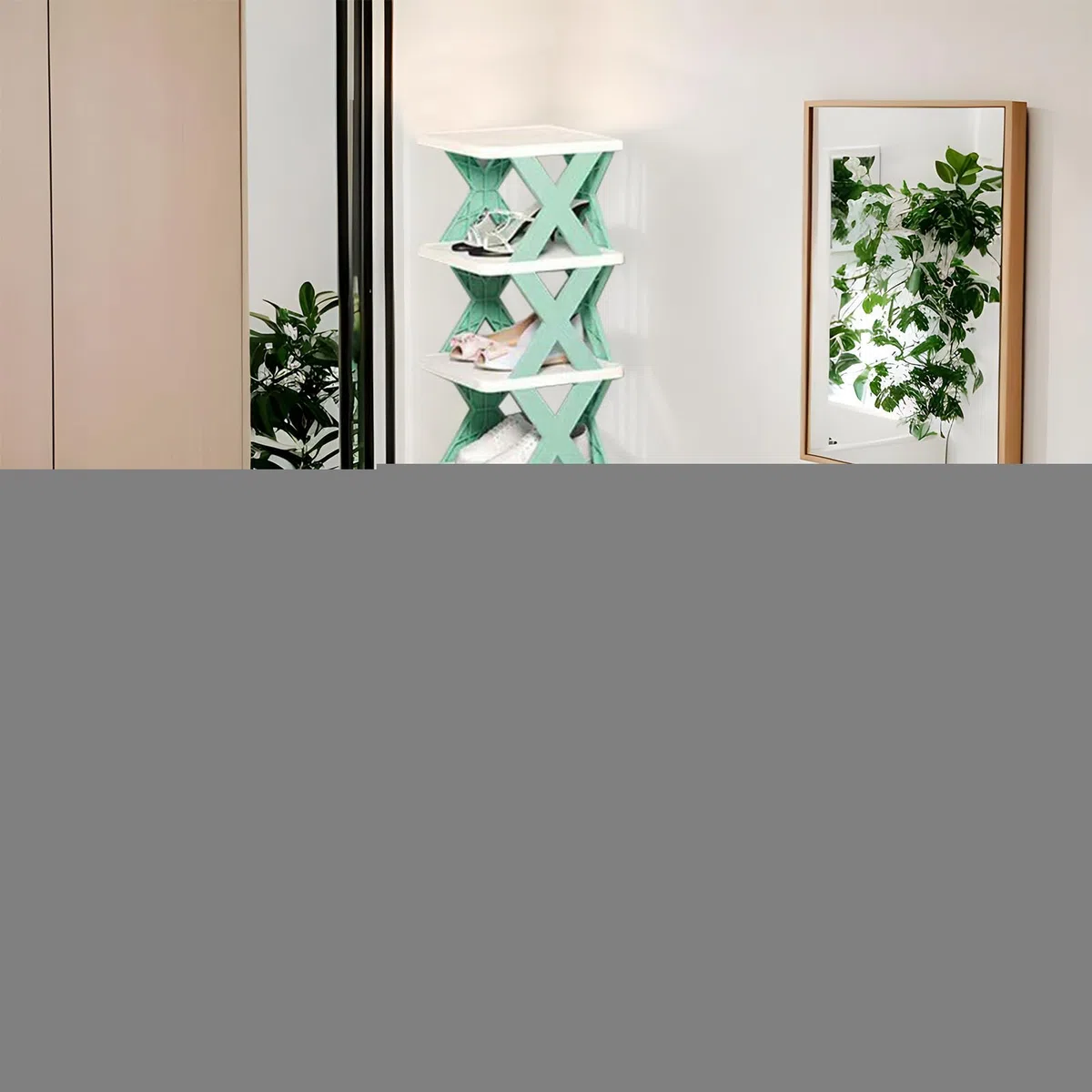Perchero de Zapatos Plegable | Organizador Plegable Alto para Zapatos | Soporte Multifuncional De Pie Ahorrador De Espacio Para Armarios y Apartamentos Pequeños