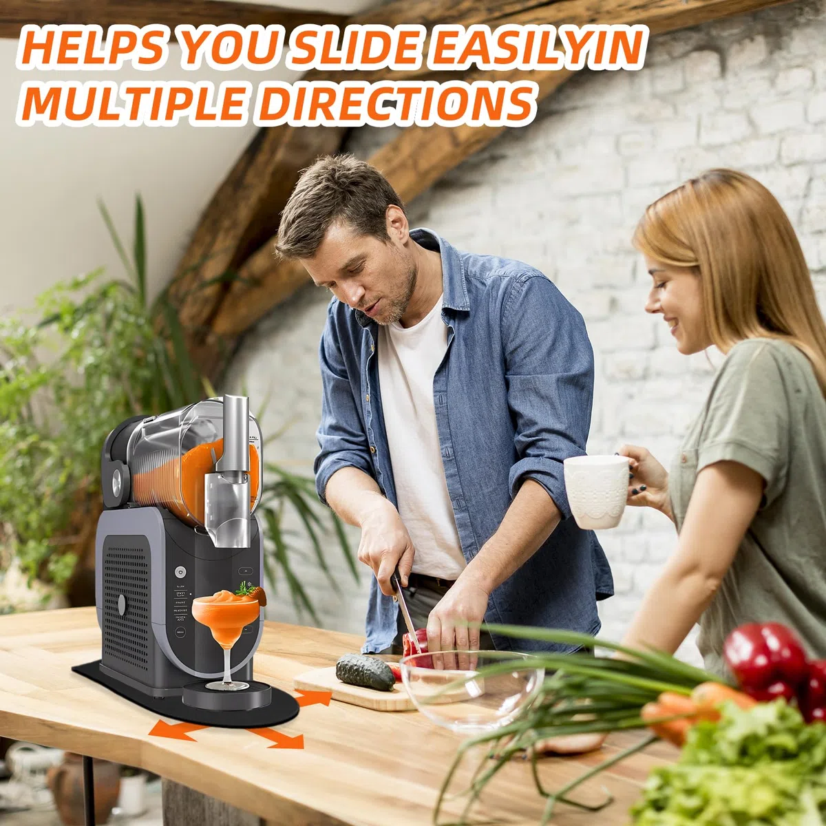 KXVXXV Tabla deslizante para máquina Ninja Slushie FS301EU y máquina de granizado KLAMER Slush, accesorio para máquina de granizado y máquina Ninja Drink Maker, almohadilla deslizante, con 2 cucharas
