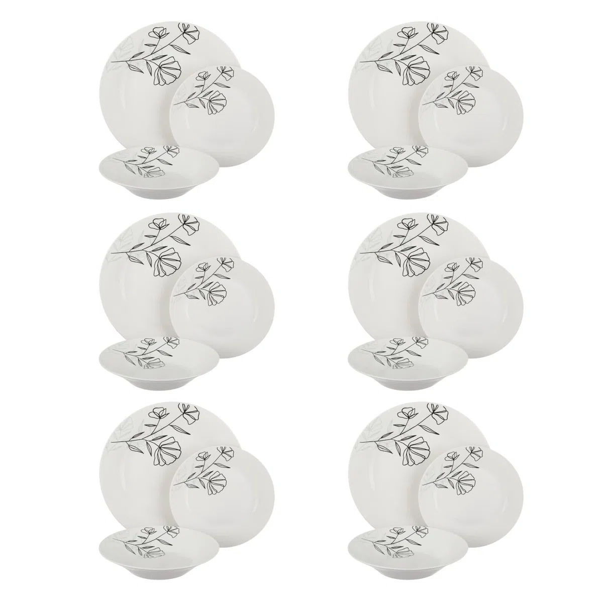 Secret de Gourmet - Servicio de 18 piezas "azalea