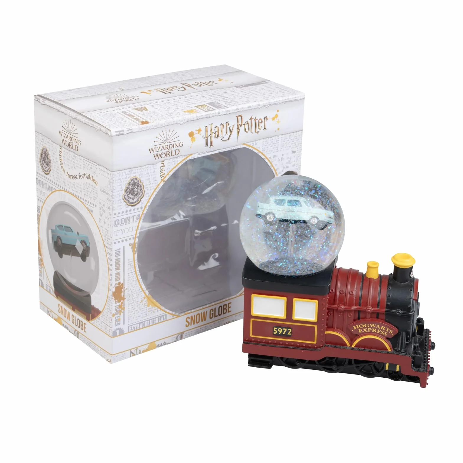 Bola de Nieve Harry Potter - Figura Hogwarts Express para Decoración Navidad : Harry Potter Regalos Merchandising │ Bola de Cristal con Nieve y Base de Resina para Gran Estabilidad