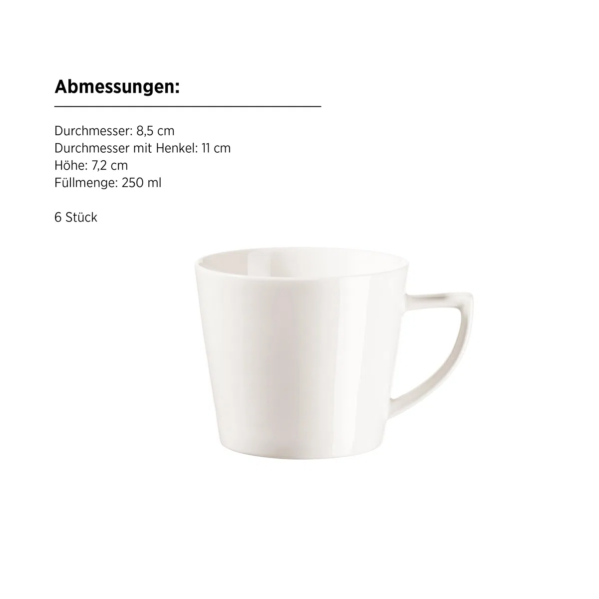 MÄSER, Serie Sita - Juego de platos para 6 personas (porcelana blanca), color blanco