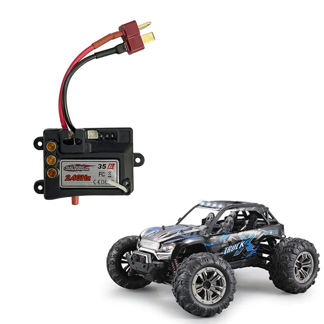Brushless ESC QZJ06 - Regulador de velocidad electrónico para Xinlehong Q901 Q902 Q903 1/16 RC Auto Repuestos Accesorios