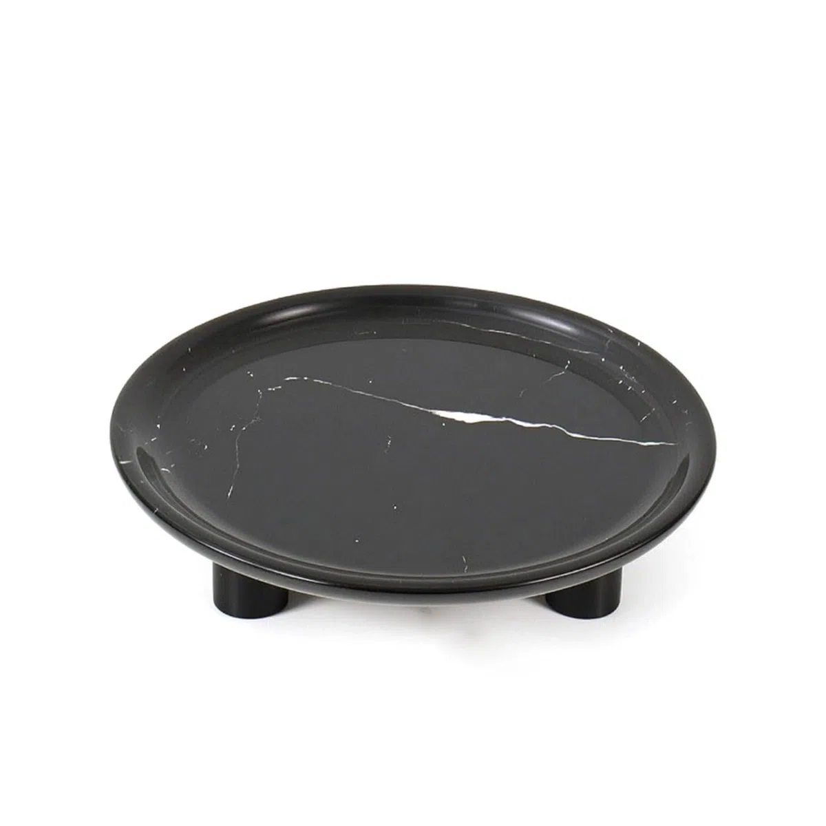 predolo Mármol Multifuncional con Base Triple Morno Tazón para Comedor, 30 Cm