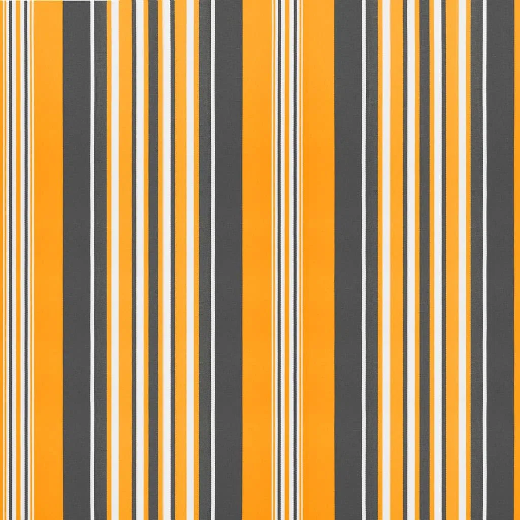 Lona de repuesto 3,5 x 2,5 m, color naranja y negro | 100% poliéster, revestimiento de PU, impermeable, protección solar, ligera, para jardín