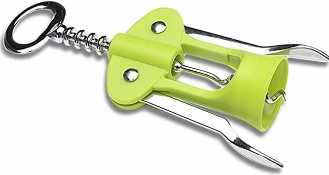 abridor de vino eléctrico， Abridor de botellas verde, aleación de Zinc, encantador camarero, Metal, cerveza, vino, sacacorchos, mango de botella, abridor, sacacorchos, herramienta de cocina