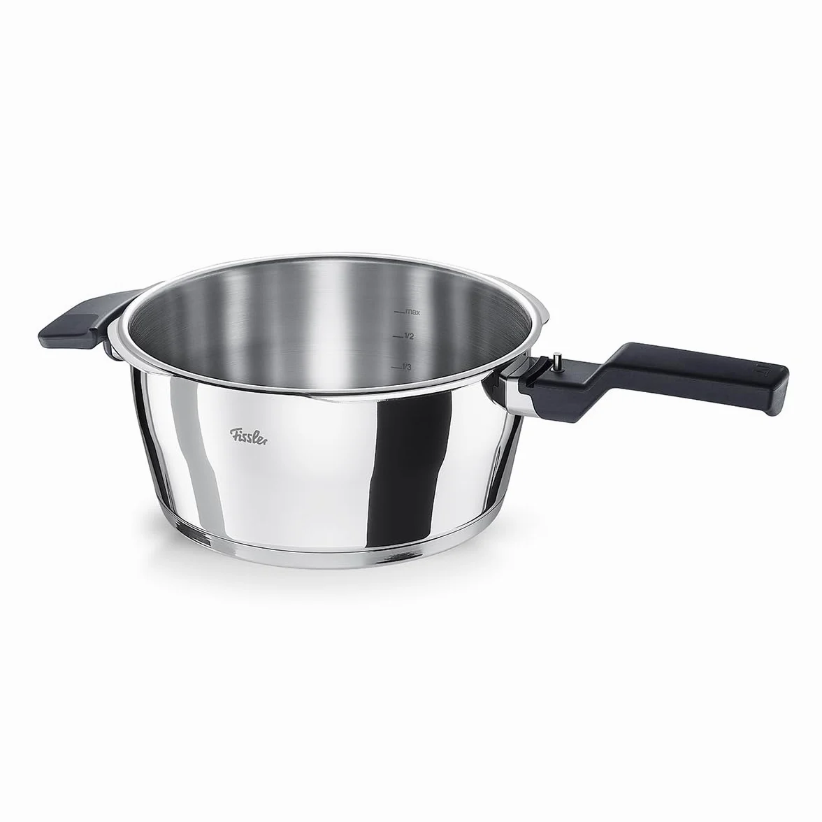 Fissler Vitaquick Olla a presión de 3,5 l y 22 cm de diámetro, acero inoxidable, 2 niveles de cocción, fabricada en Alemania, inducción