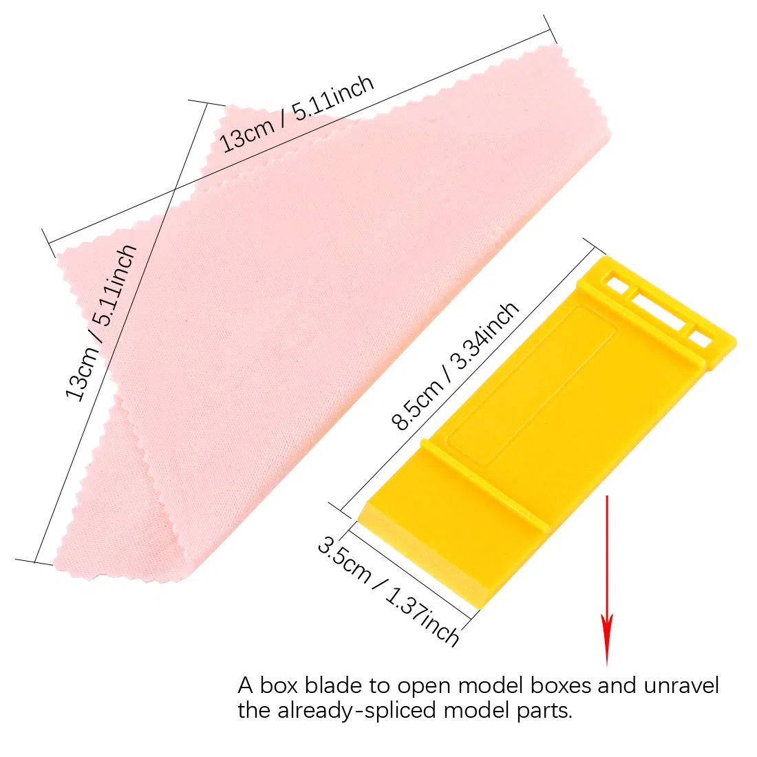 Keadic Juego de 24 herramientas básicas de modelador, kit de herramientas de construcción con kit de herramientas de modelo con una funda de plástico para construcción de modelos profesionales