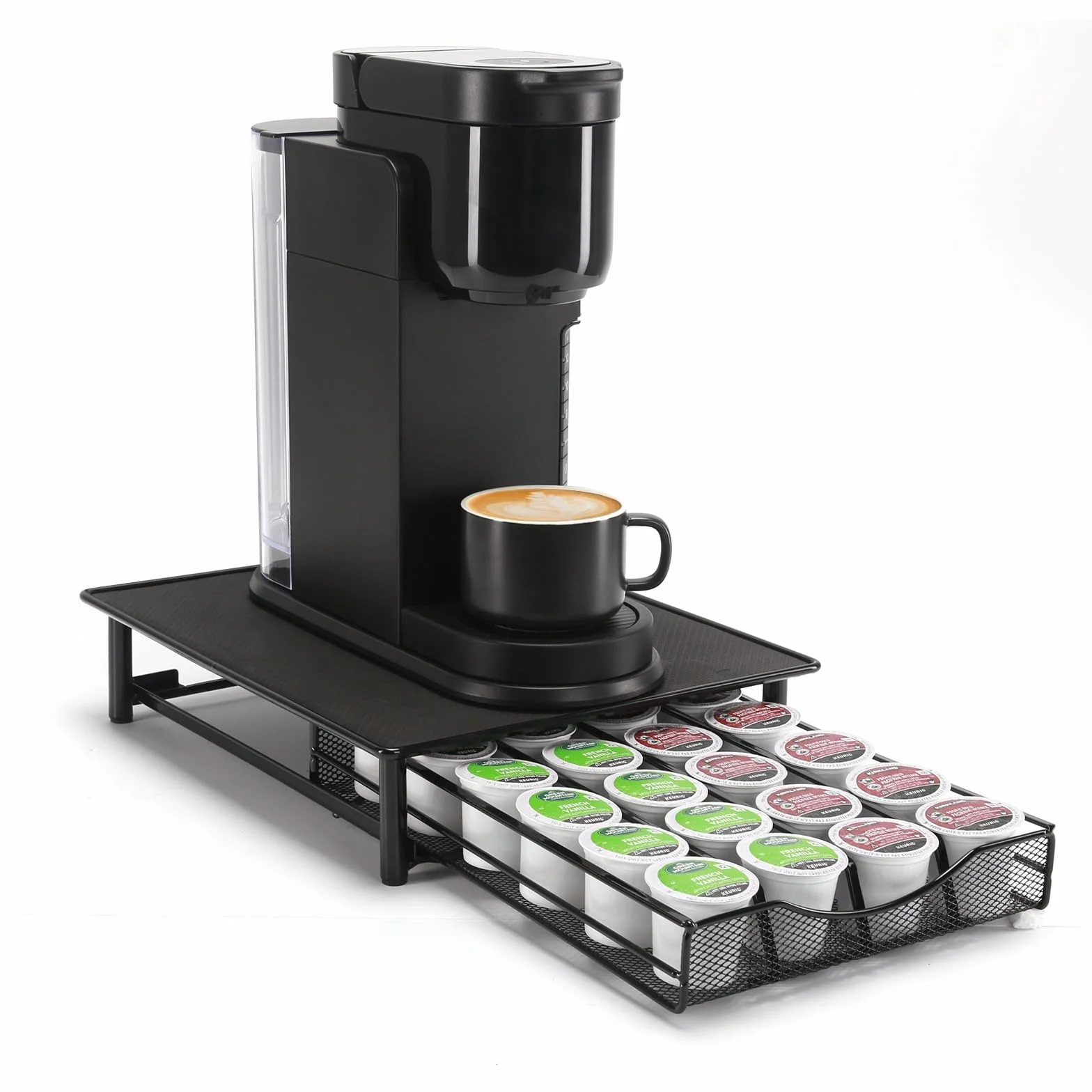 Soportes para Cápsulas de Café,Dispensador de Cápsulas Compatible con Dolce Gusto,Cajón de Metal para almacenar cápsulas Dolce Gusto capacidad para 24 cápsulas.
