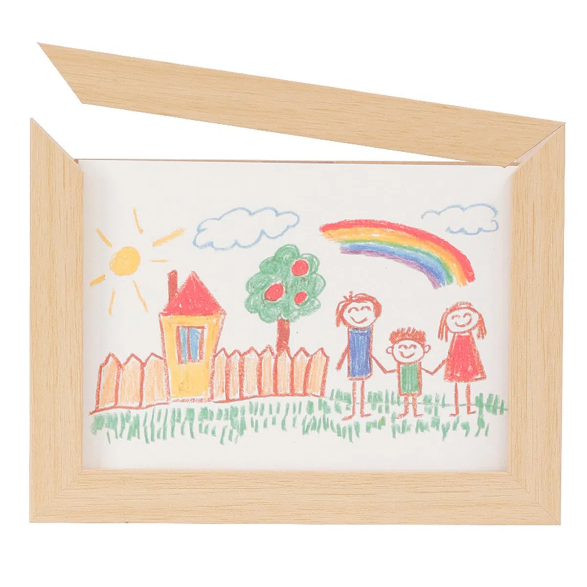 Marcos para Obras De Arte Infantil | Marcos Intercambiables para Dibujos Infantiles | Organizador De Manualidades con Gran Capacidad, Caja Abierta para 50 Hojas, Almacenaje para Pinturas