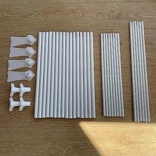 Elegante Marco de Cama con Dosel de Cortina, Cortina acogedora, Marco de Dosel con Cortina de 4 Esquinas, Cortina de Cama con Dosel para Adultos, Gris, Completo
