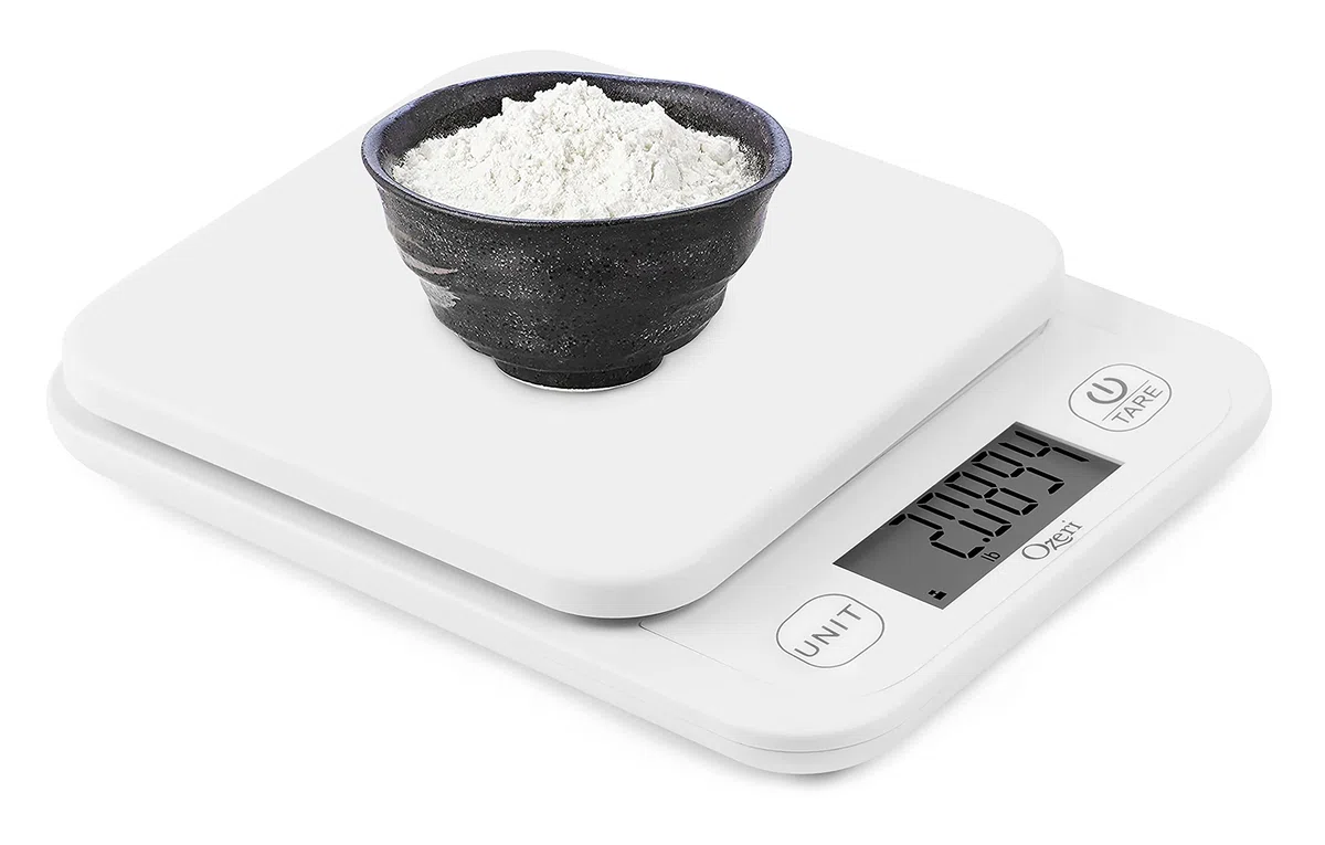 Ozeri Escala de jardín y cocina II, con tecnología de graduación variable 420 de 0.005 onzas